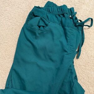 Hunter green greys anatomy scrub pants